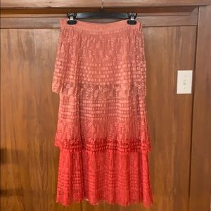 Dreamy tiered Maeve midi skirt